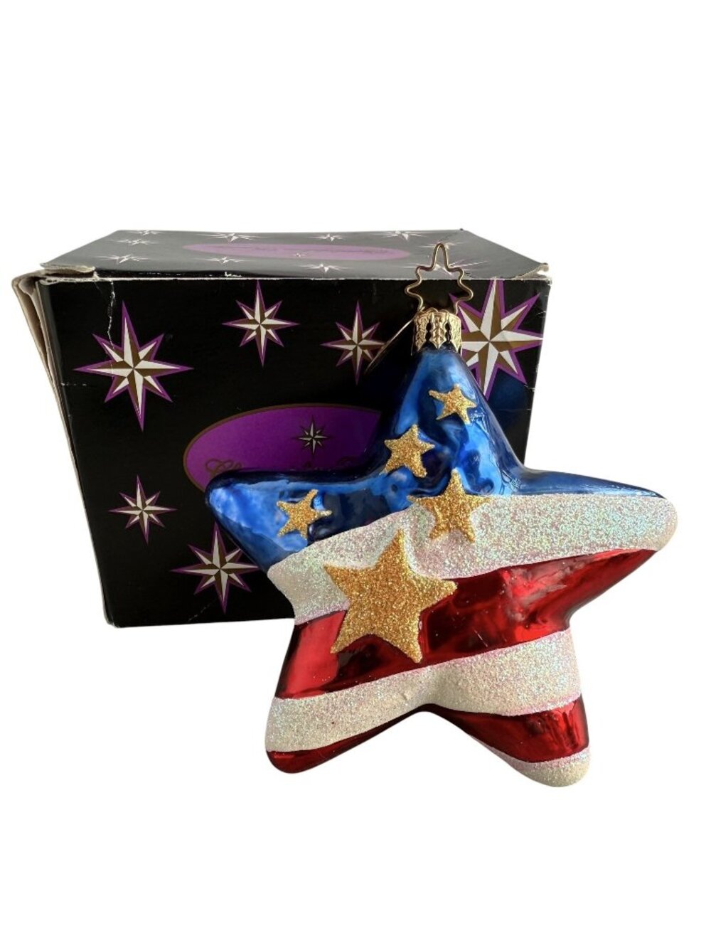 Christopher Radko Freedom Star #01-0928-0 Patriotic Stars & Stripes America USA